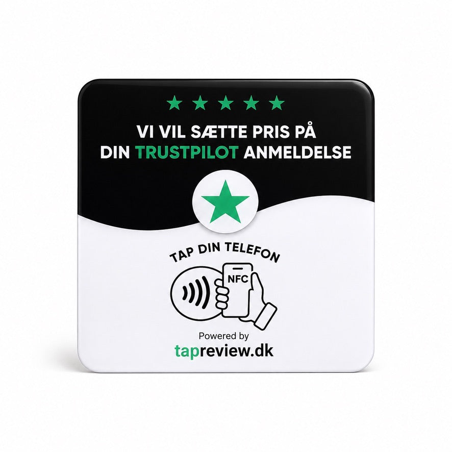 Trustpilot NFC-skilt – Få flere anmeldelser