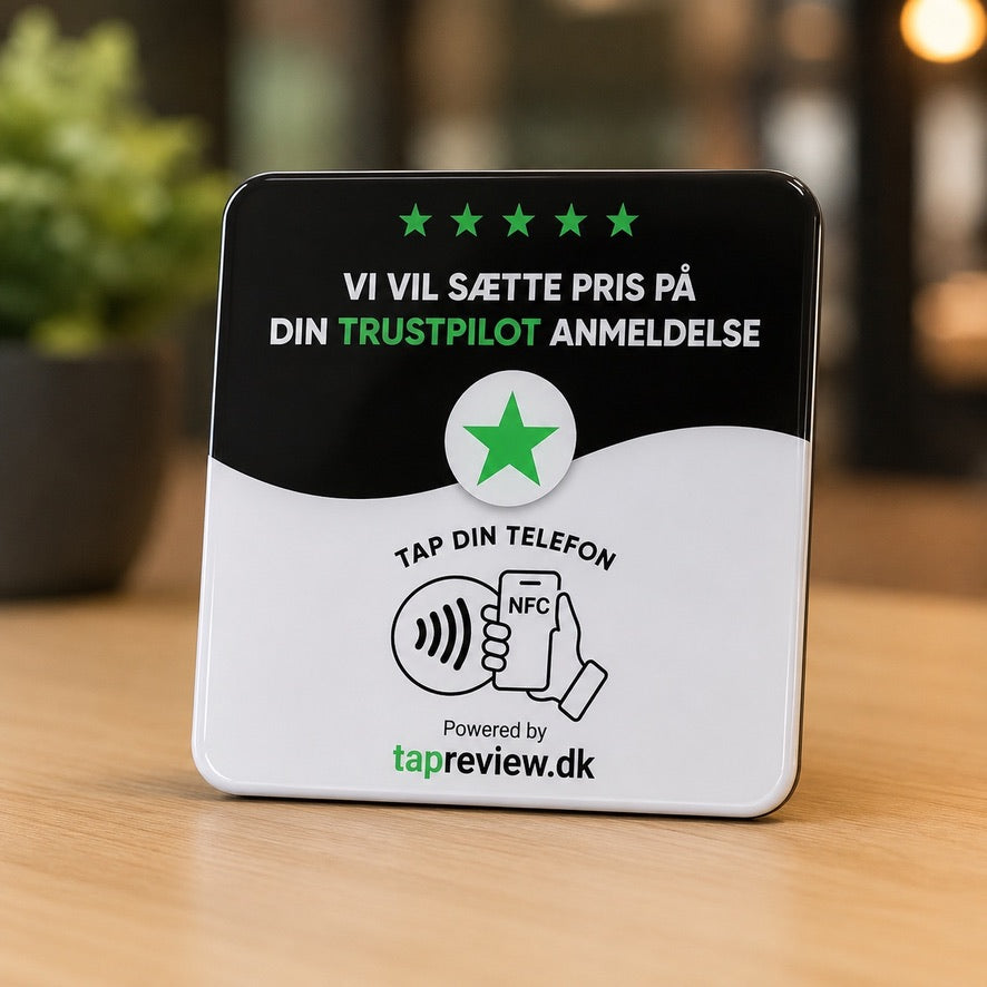 Trustpilot NFC-skilt – Få flere anmeldelser